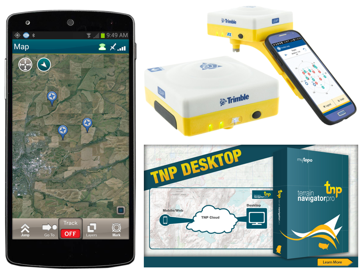 LEAP GNSS Bluetooth Receiver and Mapping Software